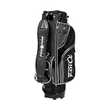 F-01α スタンドバッグ 軽量 2.16kg 黒 初心者向け WORLD EAGLE 【上部9型/5仕切り/3フルレングス/47インチ対応/ジッパー付きポケット6箇所】キャディーバッグ ゴルフバッグ メンズ