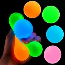 Sticky Balls - Glow in The Dark Toys for Ceiling & Wall 16PCS