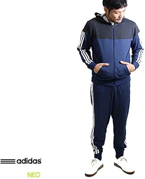 アディダス メンズ デニムスウェット上下組み 上下セット セットアップ L ナイトインディゴ上下組 トレーナー パーカー 通販 Amazon
