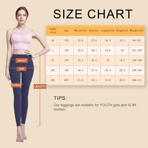 Kairela Leggings forradas com lã para meninas jovens e justas femininas de cintura alta para inverno