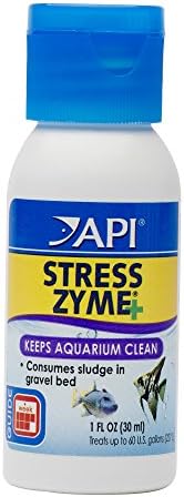 API STRESS ZYME Freshwater and Saltwater Aquarium Cleaning Solution Bottle,Blues & Purples,237 ml