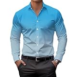 🥼Attention : Cette chemise à manches longues pour homme ne taille pas selon les normes européennes ! Veuillez consulter le tableau des tailles sur la photo de gauche pour trouver la vôtre. Sinon, la chemise risque d'être trop petite et de ne pas vous aller.