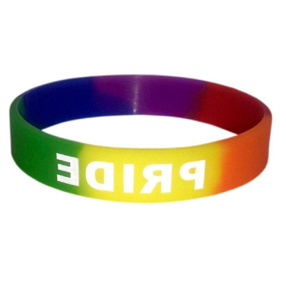 Amazon.co.jp: [TONKBEEY] レインボー シリコン リストバンド チェーン  