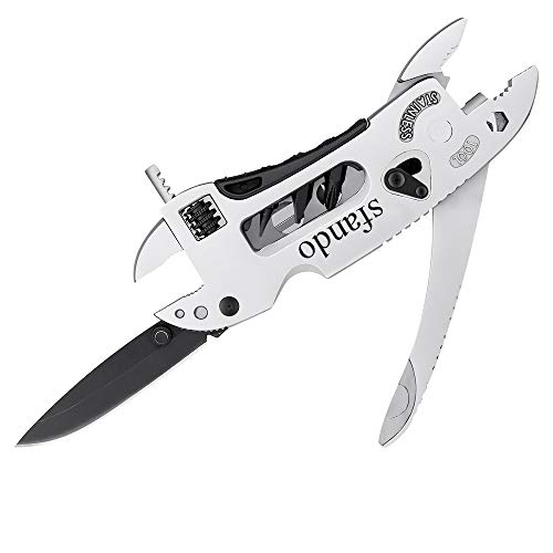Multitool Stainless Steel Multi-functional Tools Adjustable Wrench with Knife/Plier/Wire Cutter/Spanner/Screwdriver