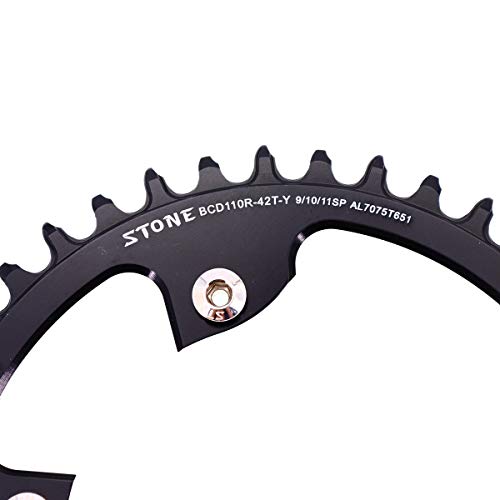 ストーンラウンドチェーンリング110BCD R7000 R8000 R9100ナ