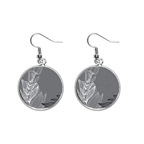 Pendientes de plata con flores de cerámica coloridas perfectos para tus eventos de verano