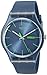 Swatch Men's SUON700 Quartz Navy Blue Dial Plastic Date  Luminous Watch