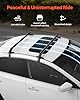 VEVOR Roof Rack Cross Bars, Universal Fit for Naked Roofs Without Raised Rails/Flush Rail/Black Moldings, 165 LBS Capacity, Lockable Heavy Duty Aluminum Crossbar Racks Roof Rail Rooftop Luggage Canoe