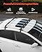 VEVOR Roof Rack Cross Bars, Universal Fit for Naked Roofs Without Raised Rails/Flush Rail/Black Moldings, 165 LBS Capacity, Lockable Heavy Duty Aluminum Crossbar Racks Roof Rail Rooftop Luggage Canoe