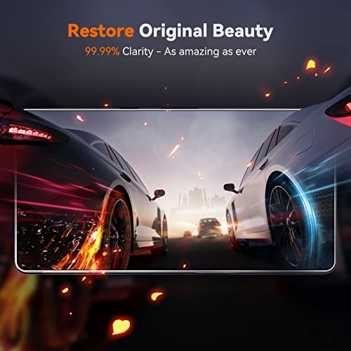 Jeluse 3+3 Pack Designed For Google Pixel 7A Screen Protector 6.1'', With 3 Pack Tempered Glass Screen Protector & 3 Pack Camera Lens Protector, [Fingerprint Unlocked], Bubble Free, Alignment Tool #TOP4