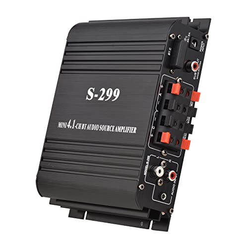 amplificador,ERYUE Amplificador de potência estéreo de áudio S-299 Mini 4.1 BT para carro portátil e