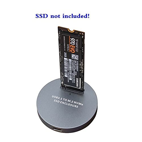 Caja externa para SSD M.2 NVME PCIe a USB 3.1 Tipo C miniatura 7