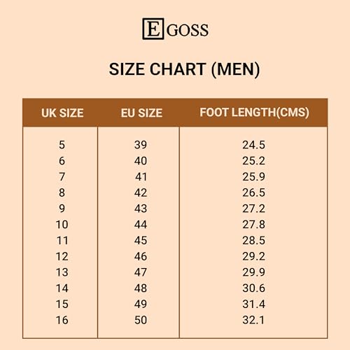 Image of egoss Formal Lace-Up Shoes for Men | Genuine Leather | Stylish & Comfortable | Perfect for Office, Party G-354