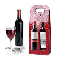 [matériel en cuir de haute qualité]: fabriqué avec du cuir pu durable de haute qualité et des matériaux respectueux de l'environnement. Ces casiers à vin avec coquille rigide protègent bien vos bouteilles contre les rayures ou les chocs. Facile à ins...