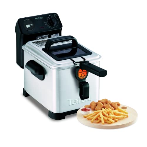 Tefal FR5160 Filtra Pro Elektrische Fritteuse | 4 L Öl-Kapazität | Auffangsieb für reineres Öl | spülmaschinenfeste Teile...