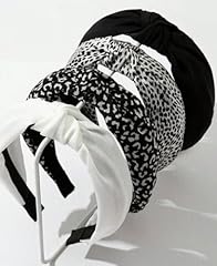 Black White Cheetah Head Band