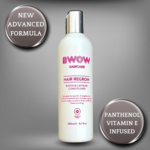 BWOW Biotin & Caffeine Hair Growth - Deep Conditioner for Dry Damaged Hair Care & Itchy Scalp, Hair Treatment, Menopause Hair Mask & Leave in Conditioner - Hair Loss for Women & Men's Hair Repair - Image 3