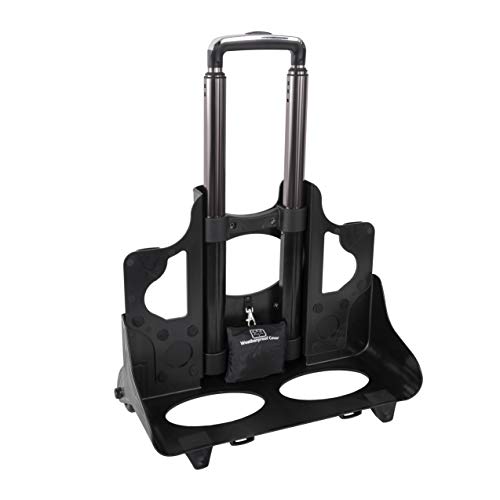 Mcklein Wheeled Detachable Briefcase, Navy, 18"X8.75"X14.5" #TOP6
