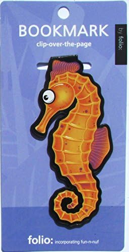 Seahorse Bookmarks (Clip-over-the-page) Set of 2 - Assorted colors