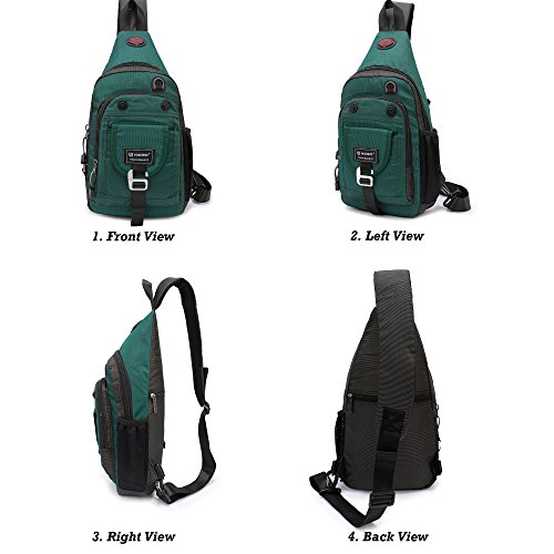 NICGID Sling Bag Chest Shoulder Backpack Crossbody Bags for Tablet Laptop Outdoor Hiking Men Women - Additional View