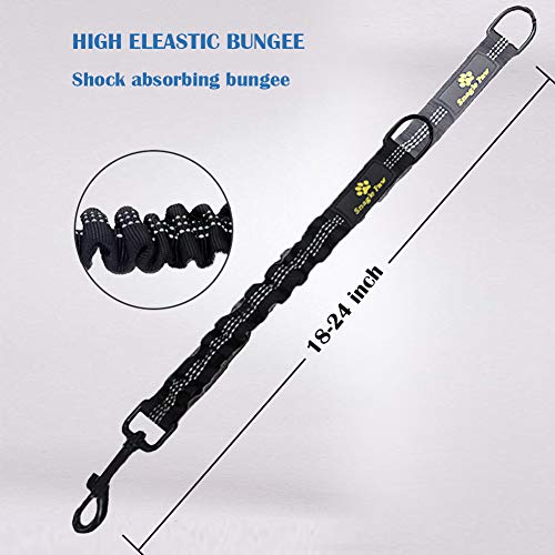 Bungee Dog Leash Extension Attachment, 18” Shock Absorbing Lead Extension Absorber, Prevent Injury On Arm And Shoulder & Save Dogs From Getting Hurt, Great For Bicycle, Running, Walking #TOP5