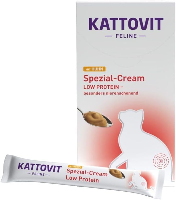 Kattovit Special Cream Niere/Renal with Chicken | 11-Pack | 11 x 6 x 15 g | Complementary feed for adult cats | Completely free from sugar, colorants, and preservatives