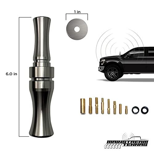 Mainstream Tennas Goose Call Truck Antenna, Short 5.5 Inch Heavy Duty Anodized Aluminum Radio Antenna thumb #2
