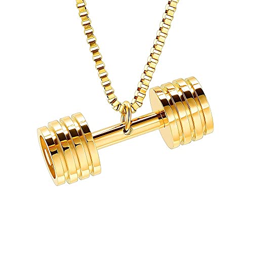 Pendentif médaillon en acier inoxydable haltère collier pour cendres
