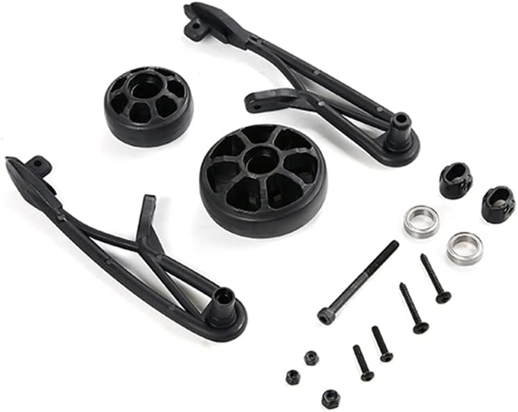 -1 Set Rear Tail Pulley Kit for 1/8 HPI Racing Savage & 1 Set Electric Conversion Battery Box Kits - (Color: Black)