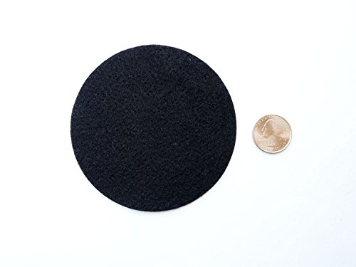 Image of Playfully Ever After 4 Inch 15pc Black Felt Circle Stickers