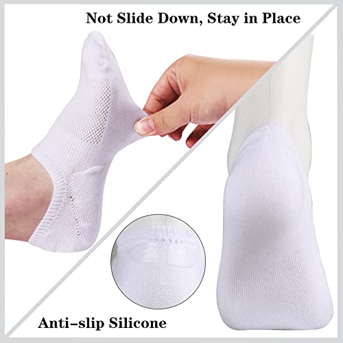 Heatuff No Show Socks Womens Cotton Low Cut Non Slip Casual Socks Invisible Flat Boat Liner Socks (6/9 Pairs)4
