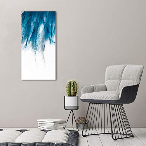 Déco mural derrière le plastique acrylique bleu tableau 50x100 - 4