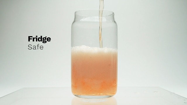 JoyJolt Trinkglas-Set – 6 Bierdosen-Gläser à 473 Ml, Robustes Limettenglas, Spülmaschinenfest | Für Cocktails, Bier, Eiskaffee
