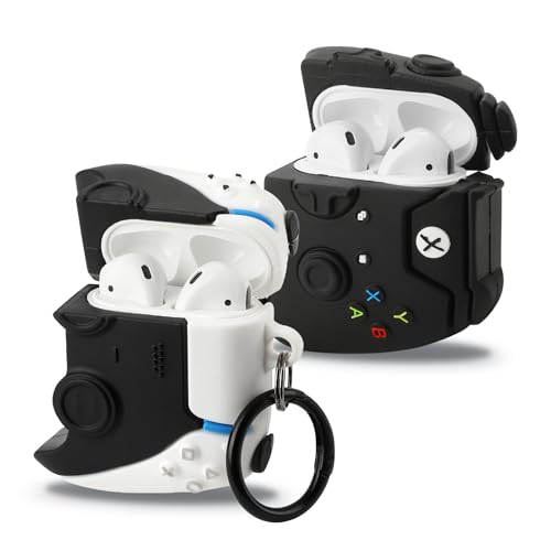 Image of [2Pack] Gedicht for Airpods 2nd Generation Case, Funny 3D Cartoon Game Controller Console Design Silicone Soft Cases for Airpods Case 2nd /1st Gen, with Keychain Kids Women Men for Airpods Case