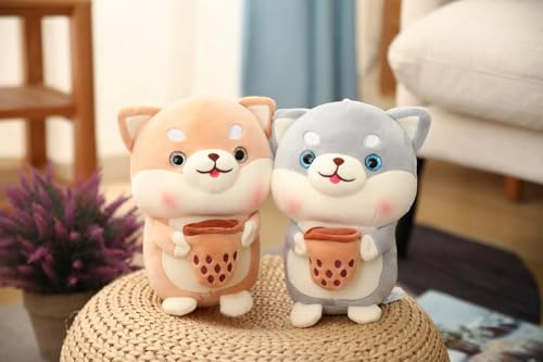 Image of Coffee Bear Plush Soft Toy for Kids Pet Kawai Stuffed Animal Plushie Cute Stuff Toys Doll Teddy Birthday Gifts for Friends Kids Boys Girls Decorative Multicolor 30cm