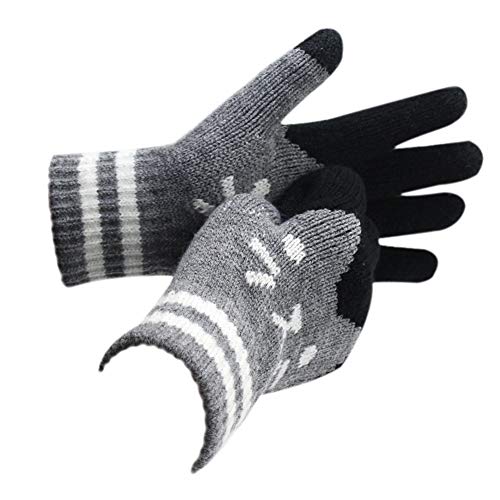 RARITYUS Gloves us Women Men Winter Touch Screen Gloves Warm Knit Texting Mittens for Smartphone - Thumbnail 6