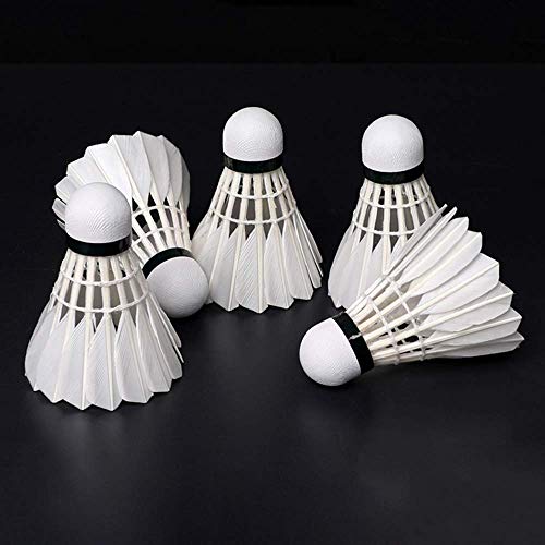 Teozzo Badminton Birdies Shuttlecocks Goose Feather Pack Of 12 Stable And Sturdy High Speed Shuttles For Indoor And Outdoor Training Sports #TOP6