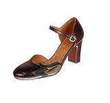 Soft leather Lining Chie Mihara Damen waban Loafer, Grape, 39 EU