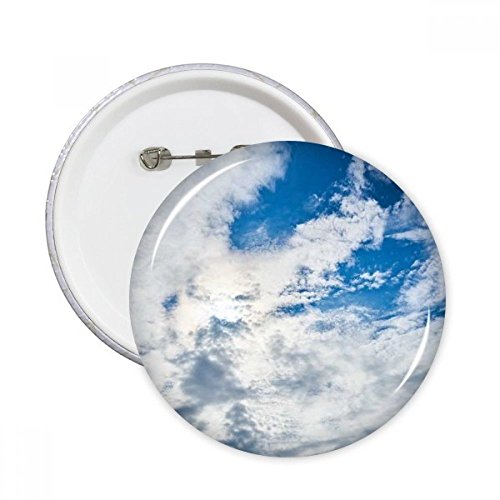 Pins badge nuages blancs pour personnaliser un sac à dos