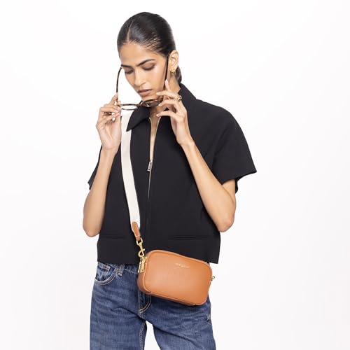 Image of Miraggio Beck Crossbody Bag With Adjustable & Detachable Wide Sling Strap | Solid Sling Bag