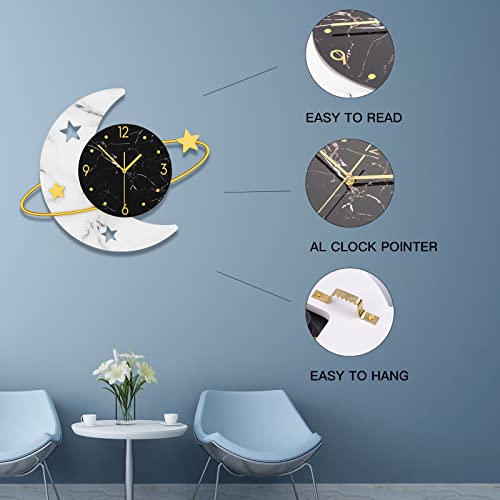 Yijidecor Large Wall Clocks For Living Room Decor Modern Silent Wall Clock Battery Operated Non-Ticking Quartz For Bedroom Office Kitchen School Indoor Metal Glass Wall Watch Clock For Home Decoration #TOP3