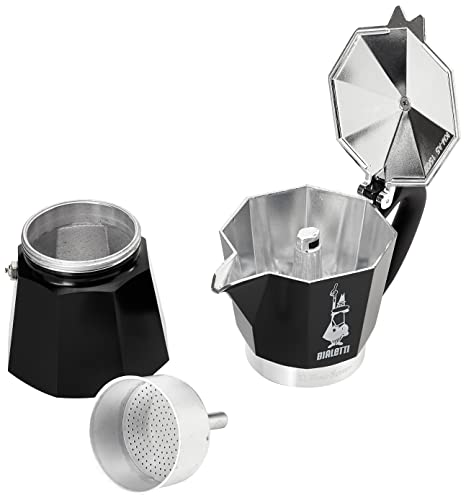 Image of Bialetti Moka Express Iconic Italian Stovetop Espresso Maker (Green /Red, Makes 1 /2 Cups)