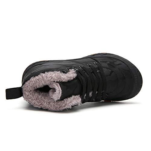 Caiwei Boys Girls Snow Boots Waterproof Slip On Fur Lined Sneakers Winter Warm Shoes #TOP3