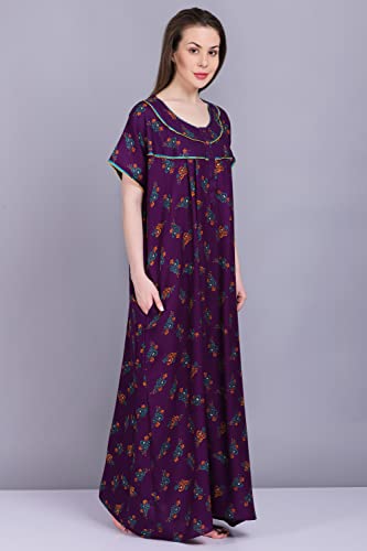Image of Women's Alpine Mix Print Maxi Nightgown