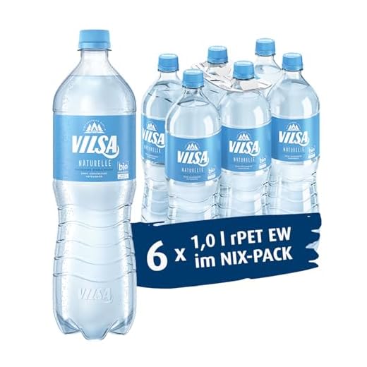 VILSA Mineralwasser Naturelle, 6 x 1,00 l PET