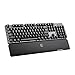 GameSir GK300 Tastiera 2.4G da Gioco Meccanica Senza Fili, 104 Switches TTC Blu Anti-ghosting, Piastra Superiore in Lega di Alluminio con Supporto per Polso, per Windows PC/MacOS/Android/iOS