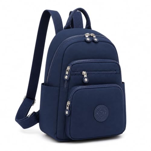 Image of TS WITH TECHSUN Stylish Lightweight Water Resistant Backpack for Women Girls | Anti-Theft Adjustable Shoulder Strap Bag | Multipocket Daypack for Travel, Shopping, Office, Work