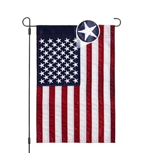 AMZFLAG Embroidered American Garden Flag 12×18 Inch for Outside Small Patriotic America USA Flags for Garden, Yard Flag Outdoor Lawn