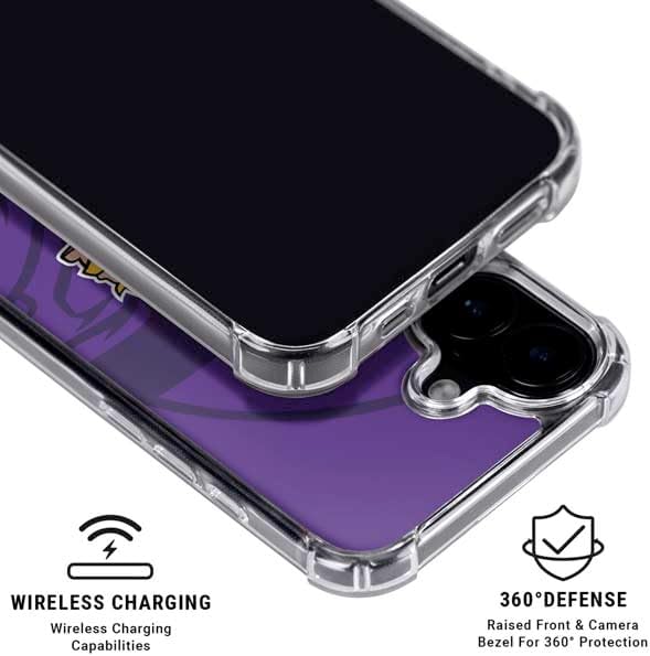 Skinit Phone Case Compatible with MagSafe iPhone 16 - Officially Licensed NFL Minnesota Vikings Double Vision Design