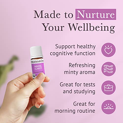 Pranarom - Mental Clarity & Focus Essential Oil, Pure Essential Oil for Diffusers, Revitalizing Aroma Oil, Lavender, Lemon, Peppermint, and More, Organic Essential Oil Blend, 5 ml - Image 6